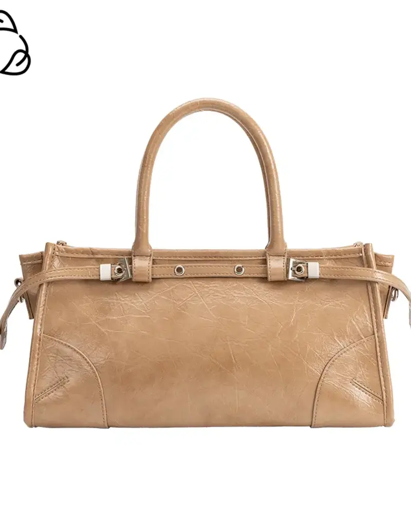 509 Broadway Rhonda Leather Top Handle Bag