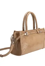 509 Broadway Rhonda Leather Top Handle Bag