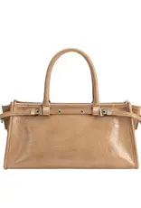509 Broadway Rhonda Leather Top Handle Bag