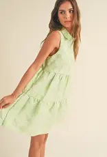 &Merci Button Down Texture Sleeveless Dress