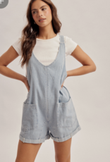 509 Broadway Railroad Stripe Romper