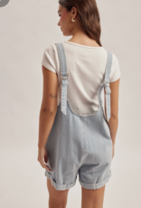 509 Broadway Railroad Stripe Romper