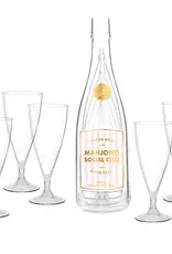 509 Broadway Acrylic Champagne Bottle +Glasses