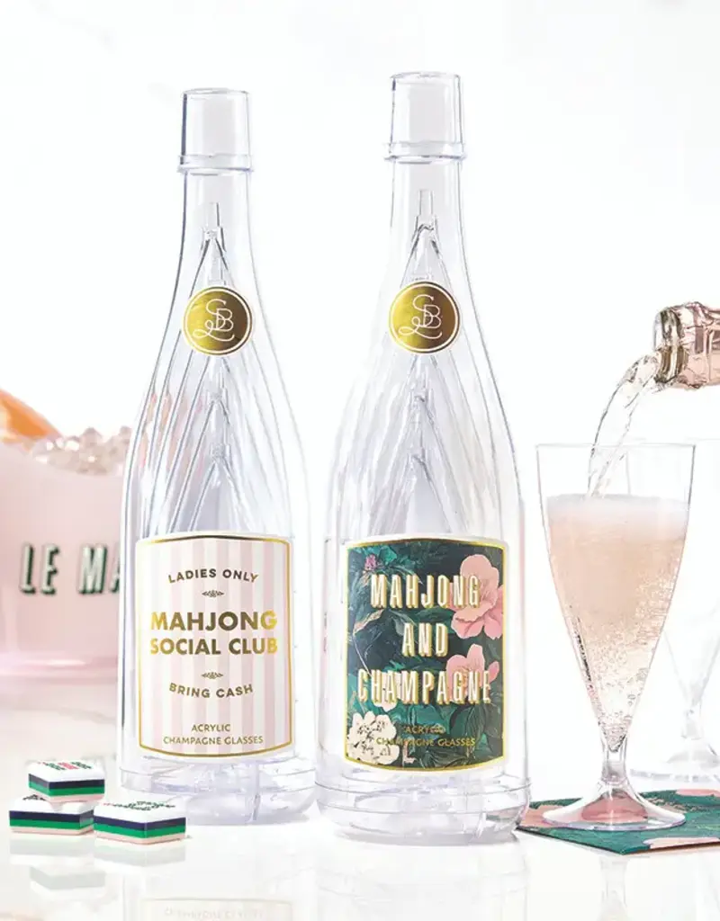 509 Broadway Acrylic Champagne Bottle +Glasses