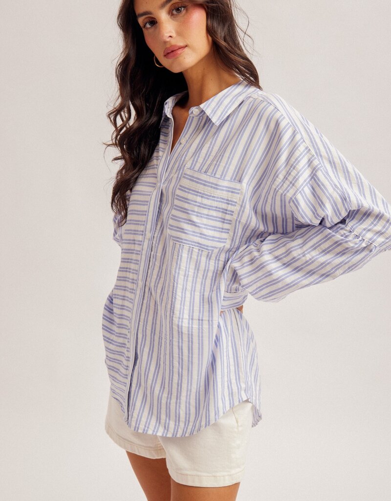509 Broadway Directional Stripe Button Down