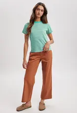 509 Broadway Contrast Stripe Knit Tee