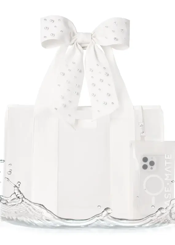 509 Broadway Case-Mate Ivory Pearl Bow Jelly Tote Bag