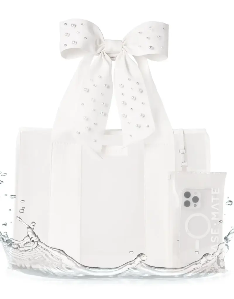 509 Broadway Case-Mate Ivory Pearl Bow Jelly Tote Bag