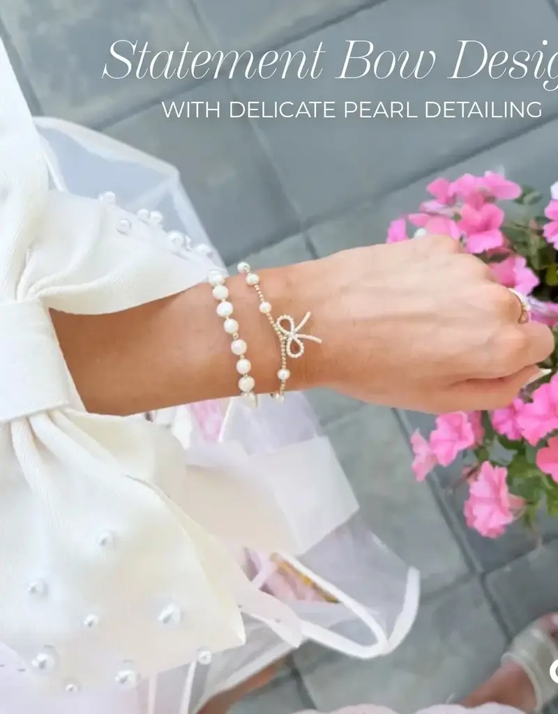 509 Broadway Case-Mate Ivory Pearl Bow Jelly Tote Bag