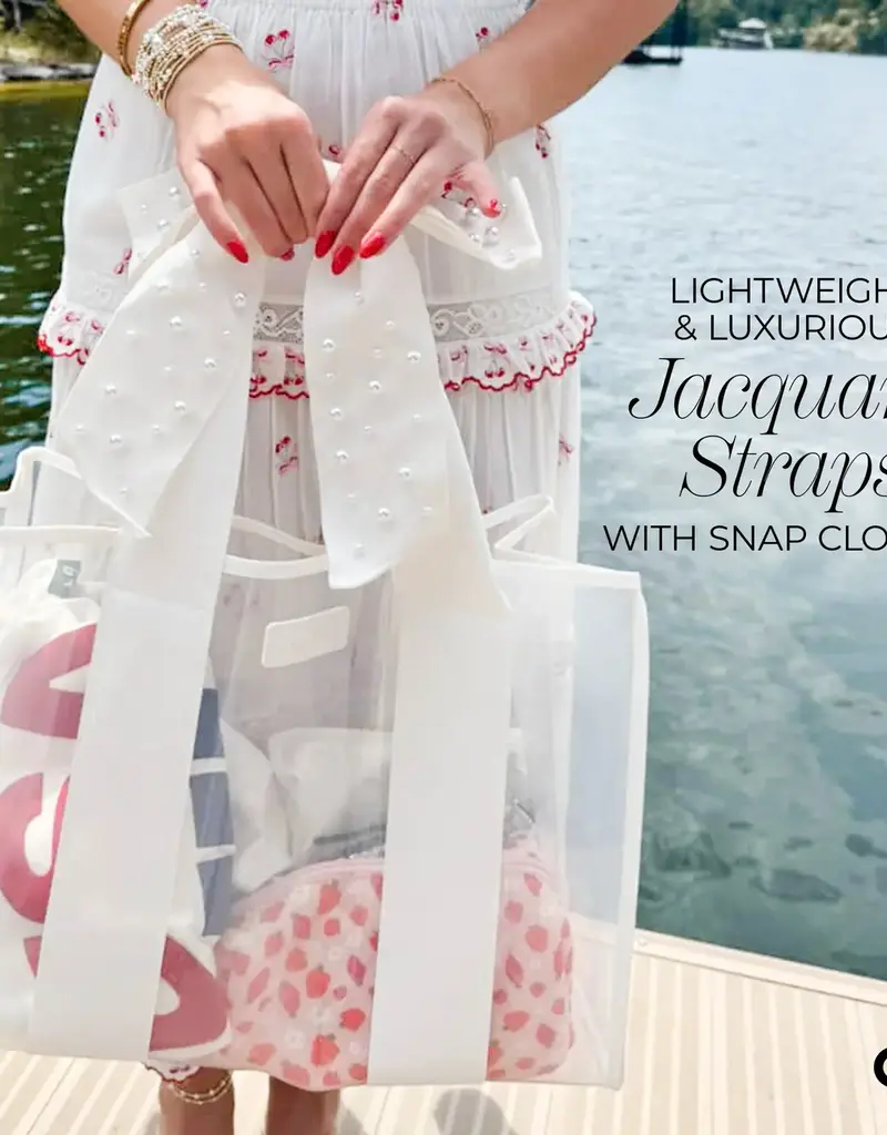 509 Broadway Case-Mate Ivory Pearl Bow Jelly Tote Bag