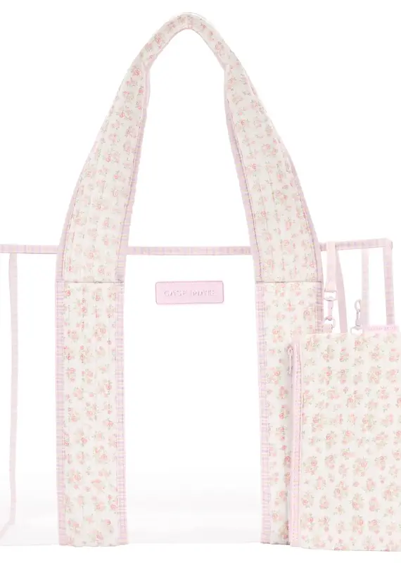 509 Broadway Case-Mate Quilted Ditsy Floral Jelly Tote Bag