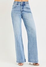 509 Broadway High Rise Wide Leg Bow Detail