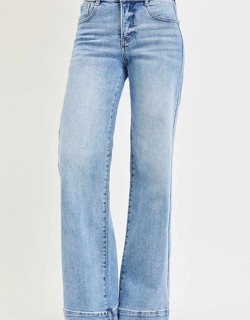 509 Broadway High Rise Wide Leg Bow Detail