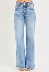 509 Broadway High Rise Wide Leg Bow Detail