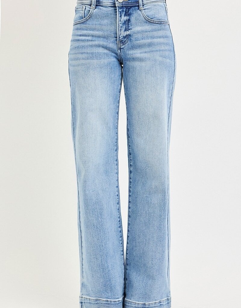 509 Broadway High Rise Wide Leg Bow Detail