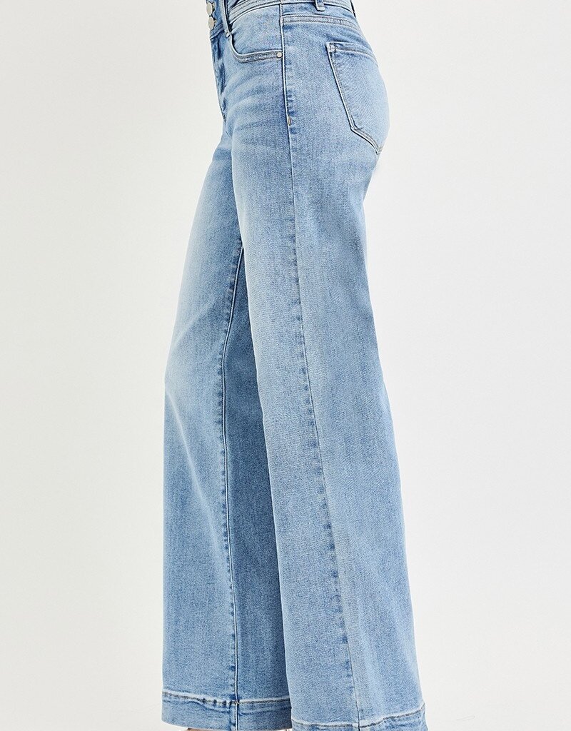 509 Broadway High Rise Wide Leg Bow Detail