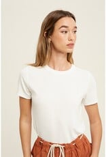 509 Broadway Ribbed Knit Basic Tee