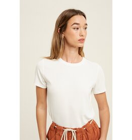 509 Broadway Ribbed Knit Basic Tee