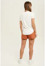 509 Broadway Ribbed Knit Basic Tee