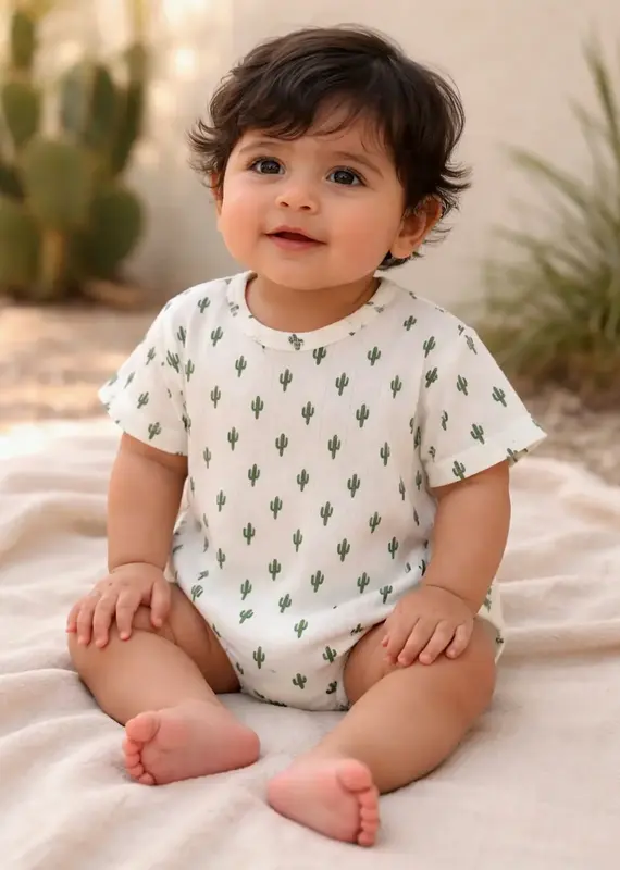 509 Broadway Cactus Organic Pointelle T-Shirt Bubble
