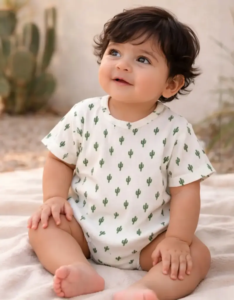 509 Broadway Cactus Organic Pointelle T-Shirt Bubble