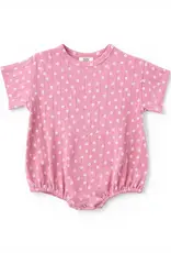 509 Broadway Pink Flower / Organic Pointelle T-Shirt Bubble