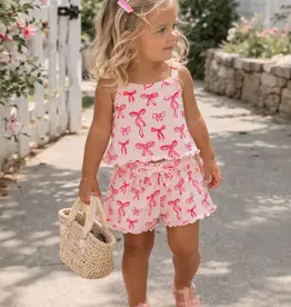 509 Broadway Bows Organic Pointelle Summer Set