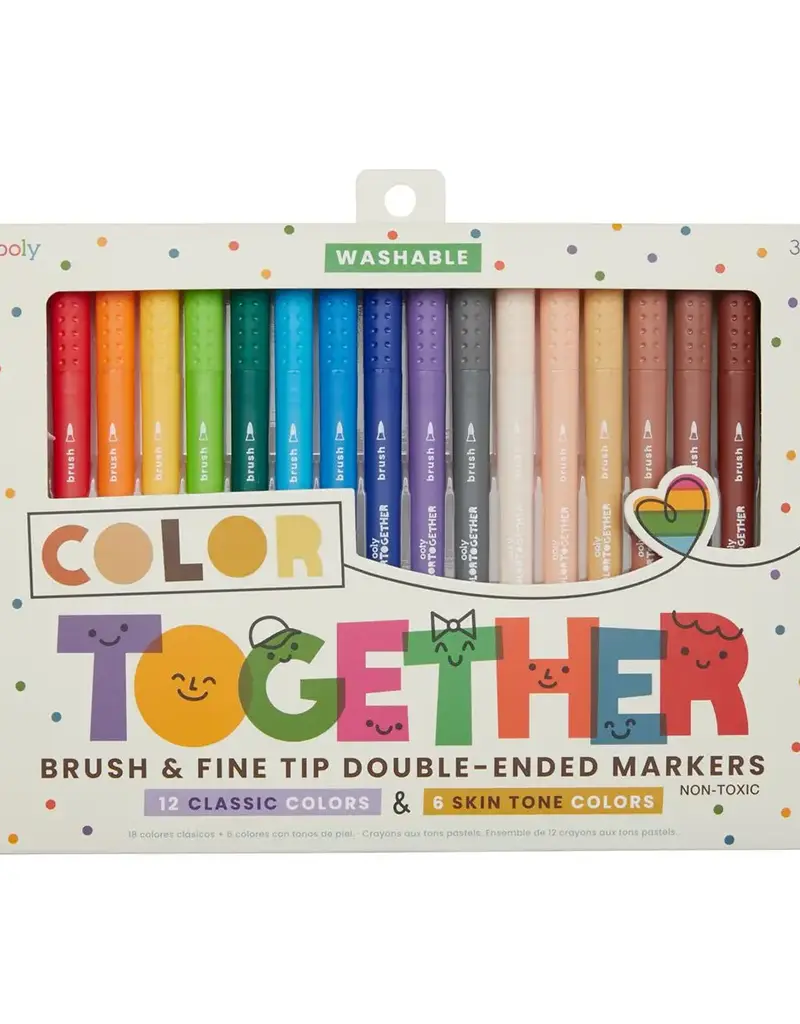 509 Broadway Color Together: Brush & Fine Tip Double-Ended Markers