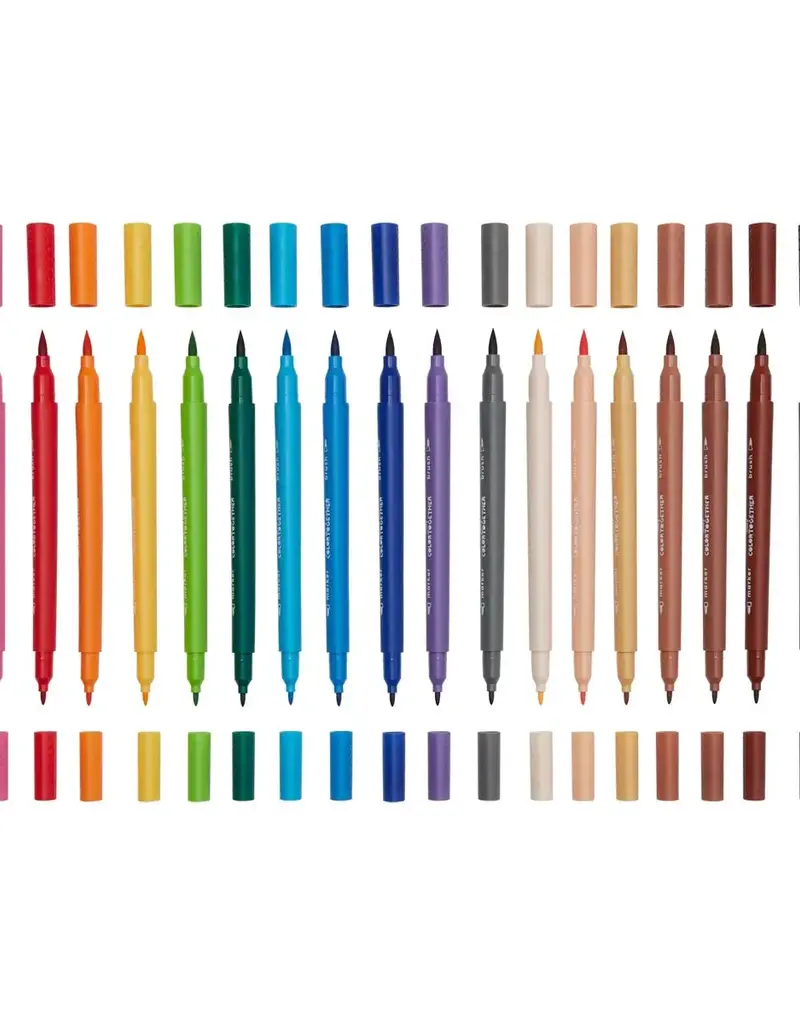 509 Broadway Color Together: Brush & Fine Tip Double-Ended Markers
