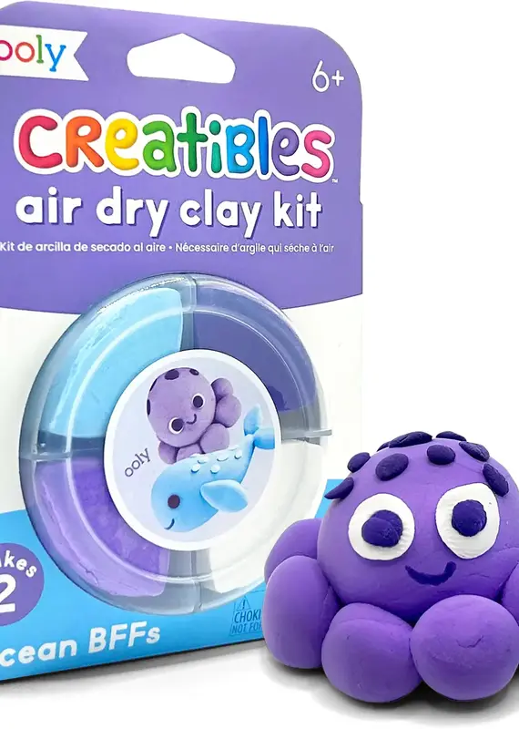 509 Broadway Creatibles: Air Dry Clay Bffs Kit - Ocean Pals
