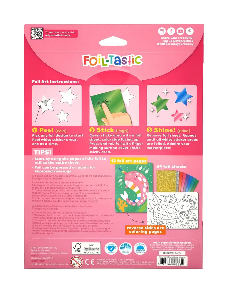 509 Broadway Foil-Tastic: Foil Art & Coloring Fun - Whimsical
