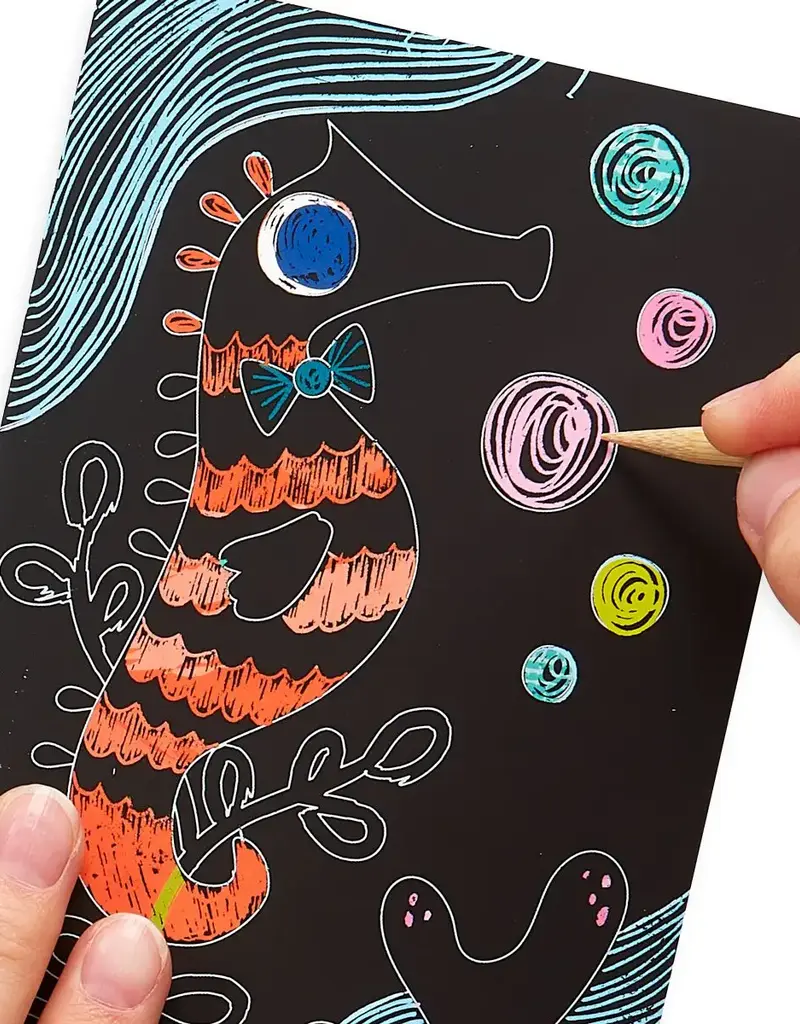 509 Broadway Scratch & Scribble: Mini Kit - Friendly Fish