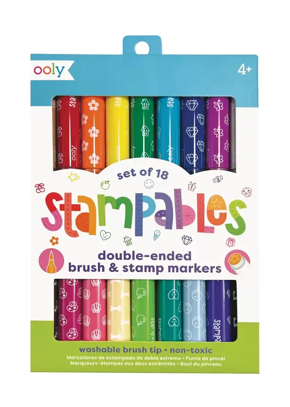 509 Broadway Stampables: Double-Ended Brush & Stamp Markers