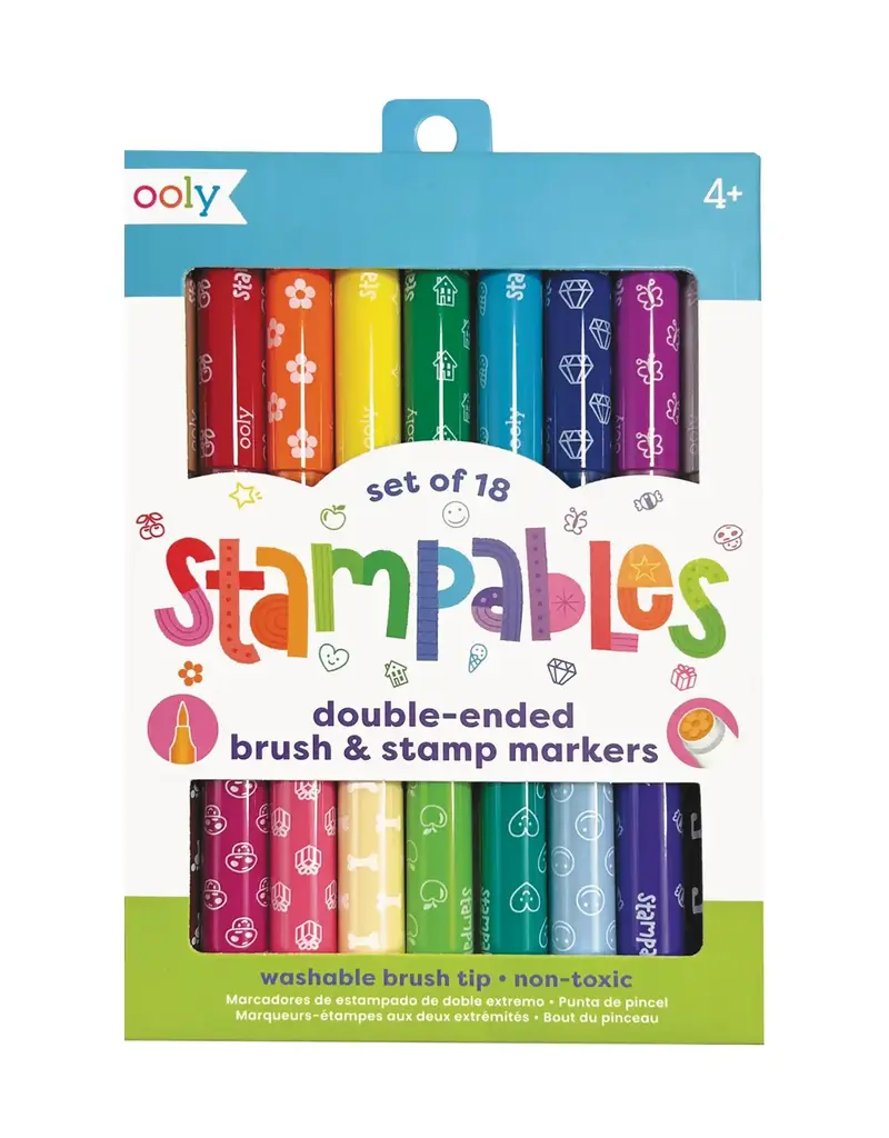 509 Broadway Stampables: Double-Ended Brush & Stamp Markers