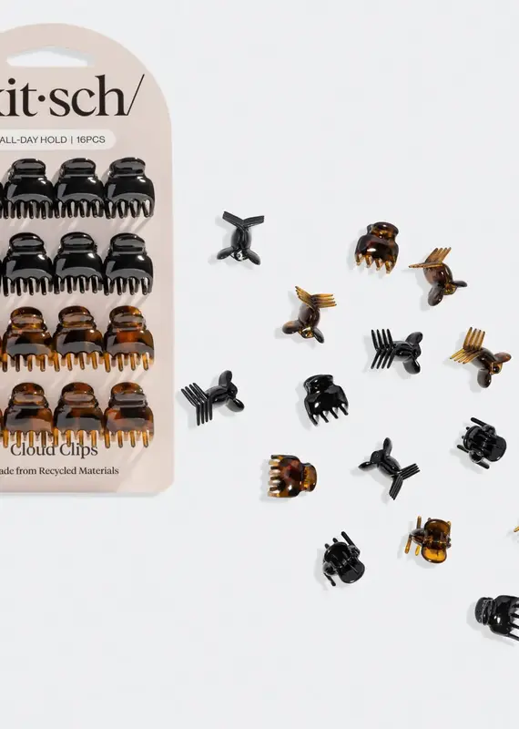 509 Broadway Black & Tort Mirco 16pc Cloud Clip