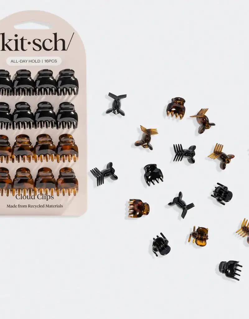 509 Broadway Black & Tort Mirco 16pc Cloud Clip