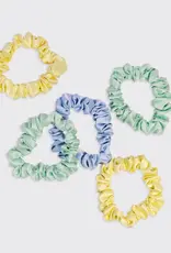 509 Broadway Ruched Satin Scrunchies