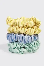509 Broadway Ruched Satin Scrunchies