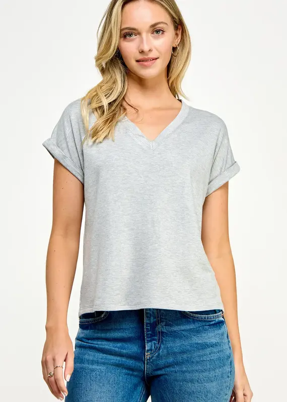 509 Broadway Ellison V-Neck Tee