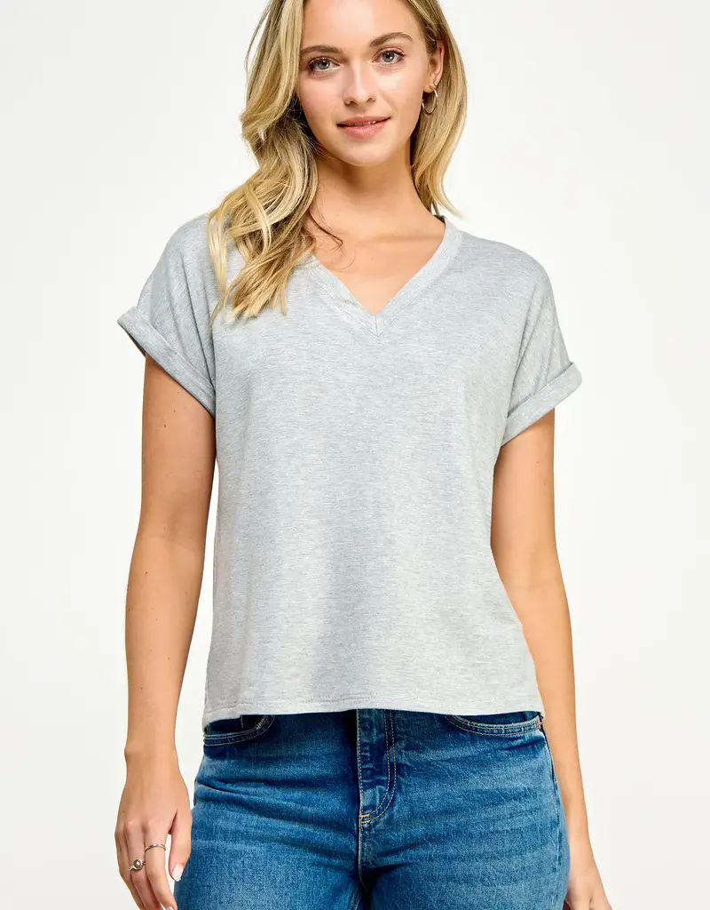 509 Broadway Ellison V-Neck Tee
