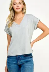 509 Broadway Ellison V-Neck Tee