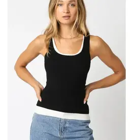 509 Broadway Jordyn Layer Scoop Neck Tank