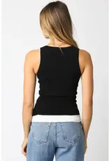 509 Broadway Jordyn Layer Scoop Neck Tank