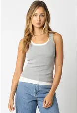 509 Broadway Jordyn Layer Scoop Neck Tank