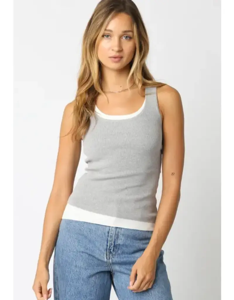 509 Broadway Jordyn Layer Scoop Neck Tank