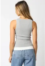 509 Broadway Jordyn Layer Scoop Neck Tank