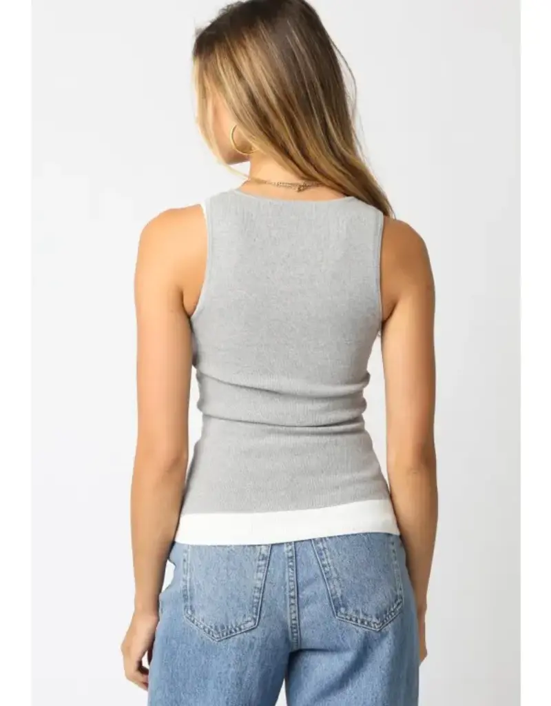 509 Broadway Jordyn Layer Scoop Neck Tank