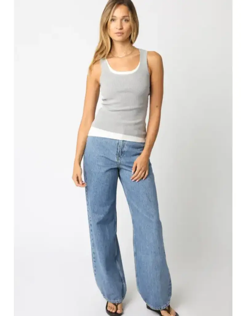 509 Broadway Jordyn Layer Scoop Neck Tank