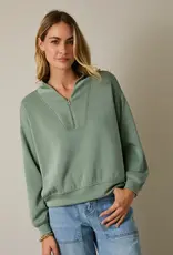 509 Broadway V-Neck LS Zip Up