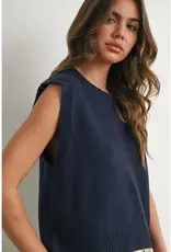 509 Broadway Plain Knitted Top